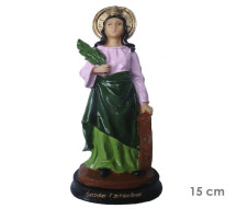 Estatua Santa Catarina 15cm Resina