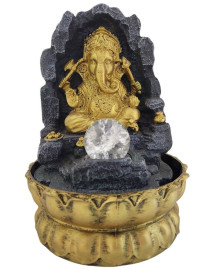 Fonte de �gua Ganesha na Gruta 29cm