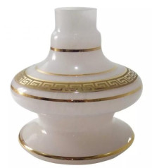 Base Shisha Glass Nix Grega Branco Pequeno