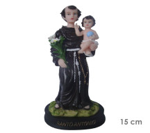 Estatua Santo Antonio 15cm Resina