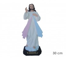 Estatua Jesus Misericordioso 30cm Resina