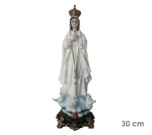 Estatua Nossa Senhora de F�tima 30cm Resina