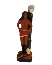 Imagem Pomba Gira Maria Padilha no Poste 20cm Gesso