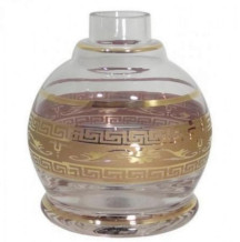 Base Shisha Glass Jumbinho Grega Incolor Pequeno