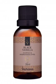 Essência Hidrossolúvel Black Vanilla 30ml Via Aroma