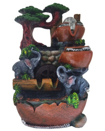 Fonte de �gua Elefantes da Sorte 40cm