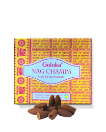 Incenso Cone Cascata Goloka Nag Champa Massala