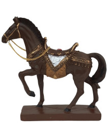 Est�tua Cavalo Marchador com Cela