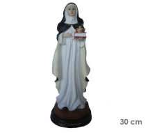 Est�tua Santa Edwiges 30cm Resina