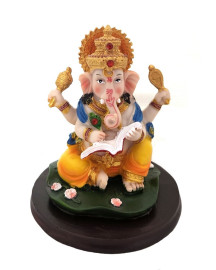 Est�tua Ganesha Escrevendo 12cm 