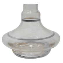 Base Shisha Glass Aladin Incolor/SilverPequeno