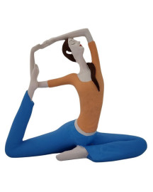 Est�tua Yoga Alongamento 15cm Resina