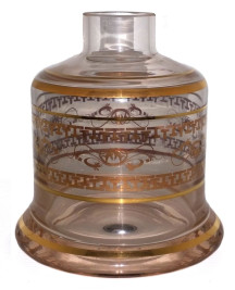 Base Shisha Glass Evolution Grega Transparente Pequeno