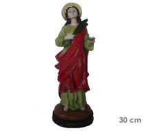 Est�tua Santa Luzia 30cm Resina