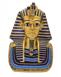 Estátua Busto de Faraó 22cm Dourado