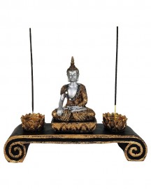 Aparador Buda com Incensrio 28cm Resina
