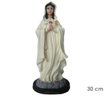 Est�tua Nossa Senhora da Rosa M�stica 30cm Resina
