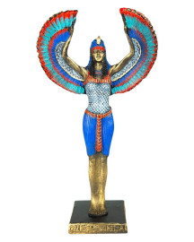 Est�tua Deusa Isis em P� 30cm Resina