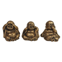 Est�tua Trio de Buda Chin�s S�bios 2cm