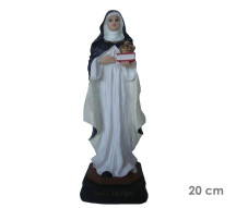 Est�tua Santa Edwiges 20cm Resina