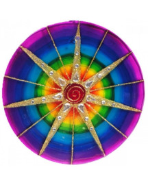 Mandala 7 Raios 50cm Vidro