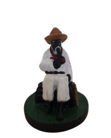 Est�tua Preto Velho 7cm
