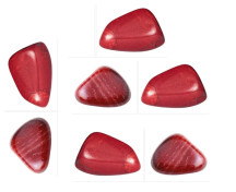 Pedra Jaspe Vermelho para Massagem 4 a 6 cm (Kit 7 unidade)
